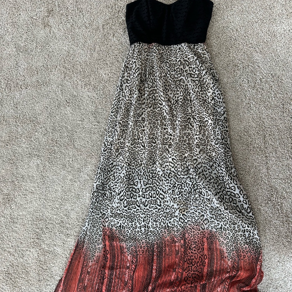 Maurices Black and White Maxi Sundress for Weddings